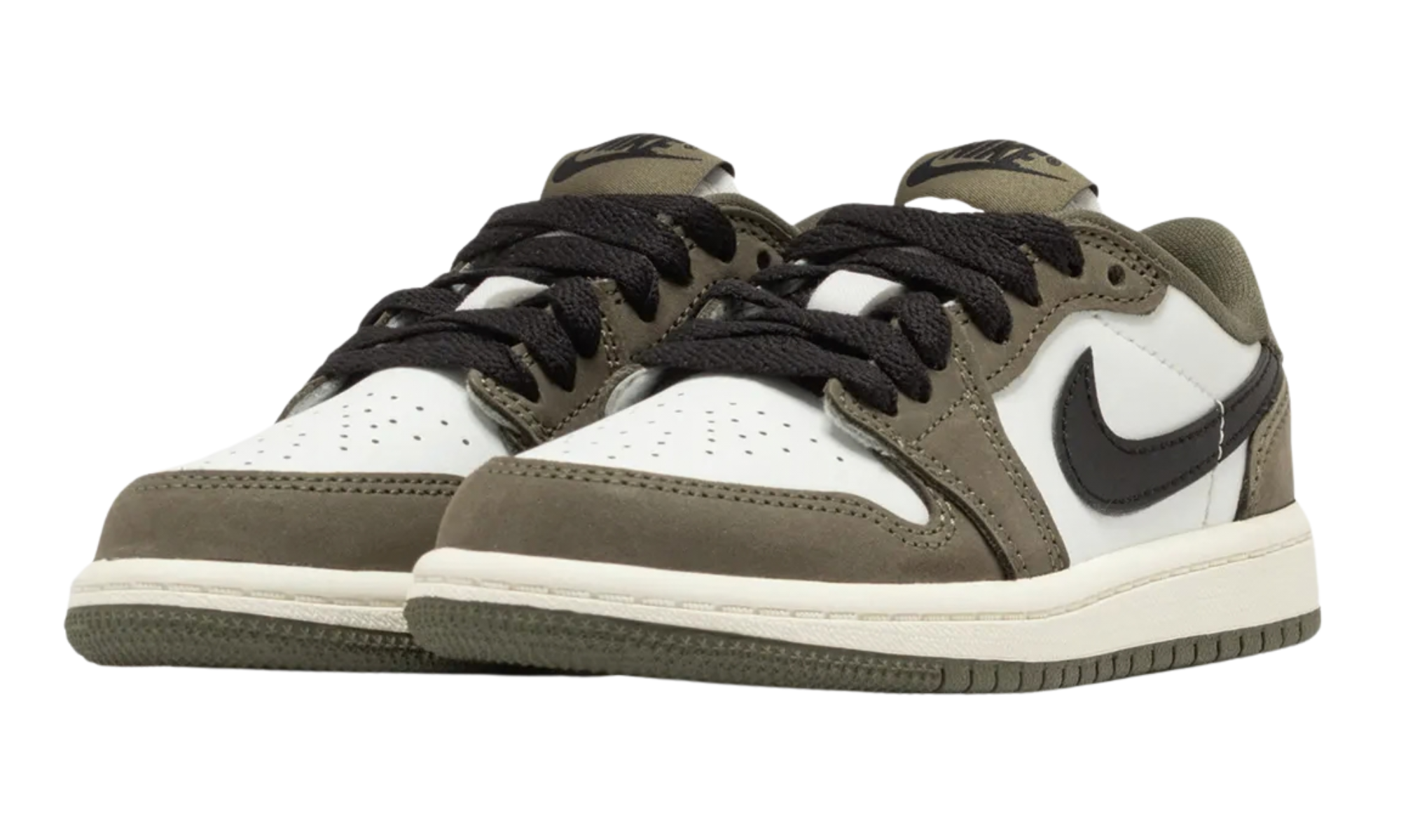 Jordan 1 Retro Low Medium Olive Summit White Sail Black