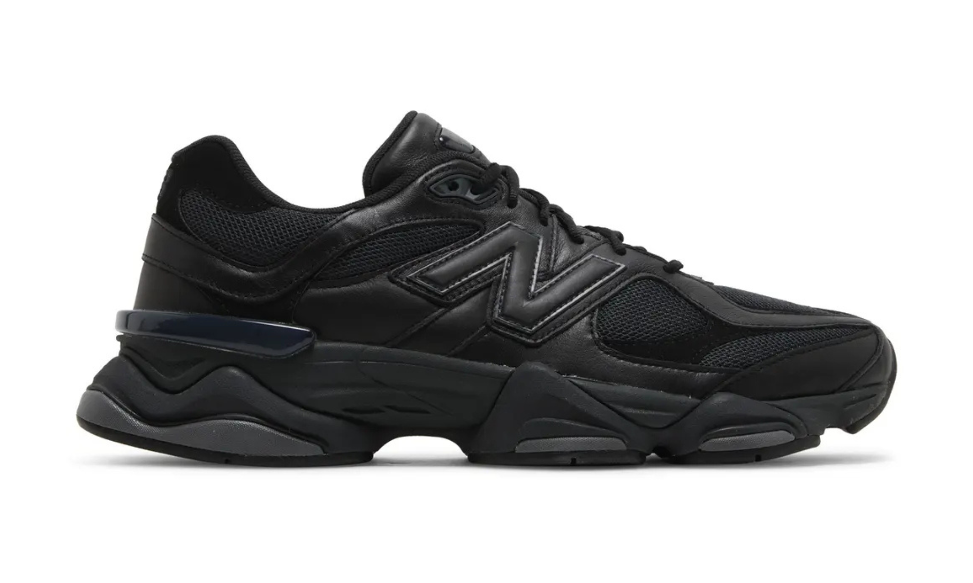 New Balance 9060 Triple Black Leather
