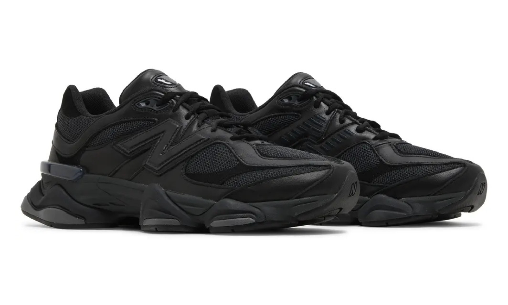 New Balance 9060 Triple Black Leather