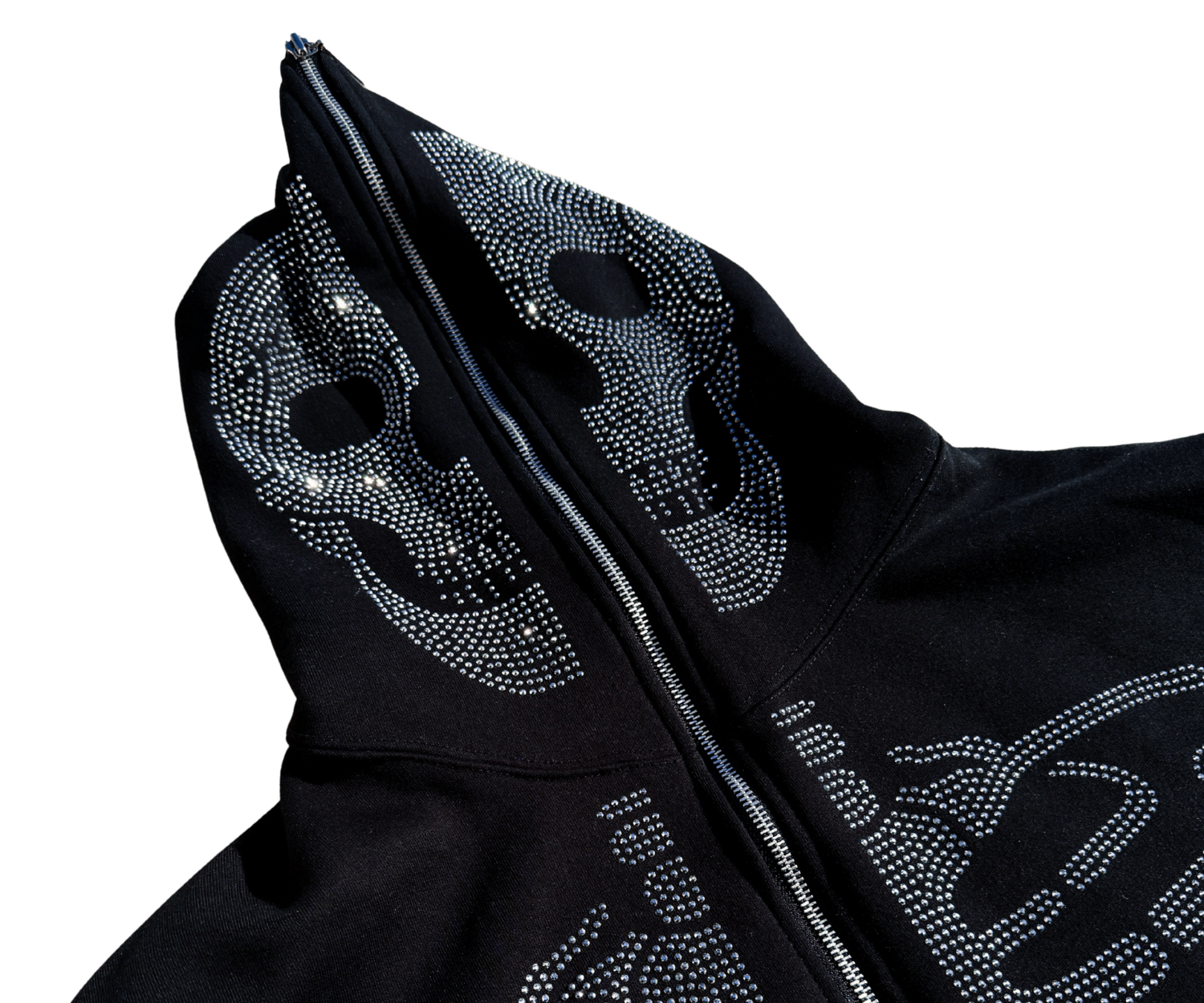 Psycho Budapest Rhinestone Skeleton Hoodie