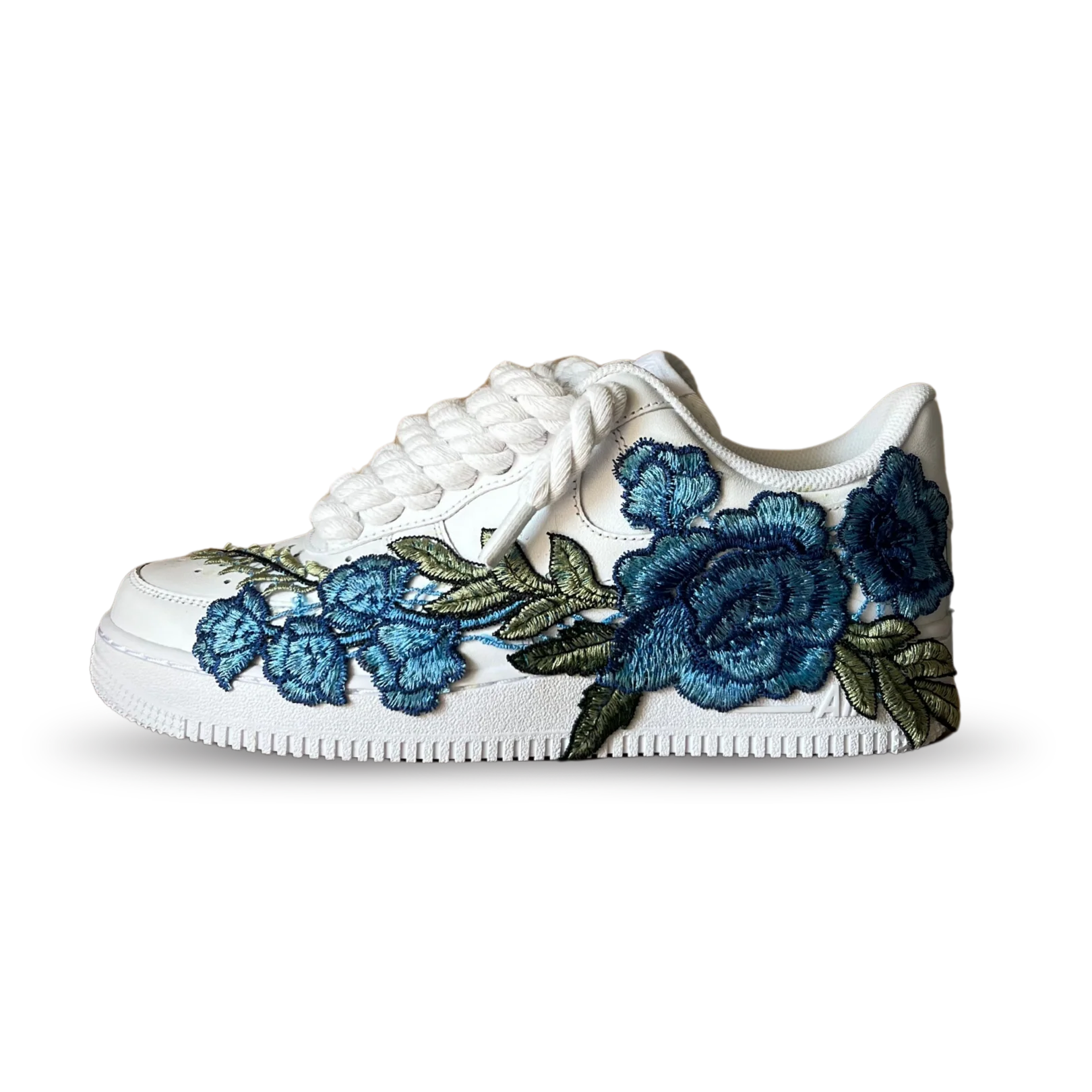 NIKE AIR FORCE 1 LOW ‘07 BLUE / ROSE ROPE LACES