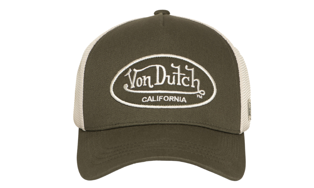 Von Dutch Baseball Cap Green and Beige
