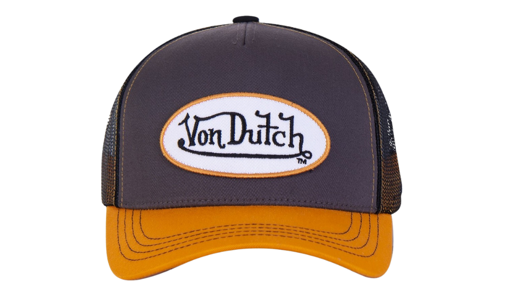 Von Dutch Trucker Cap Grey and Orange