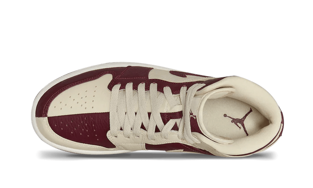 Air Jordan 1 Mid Split Beach Cherrywood Red