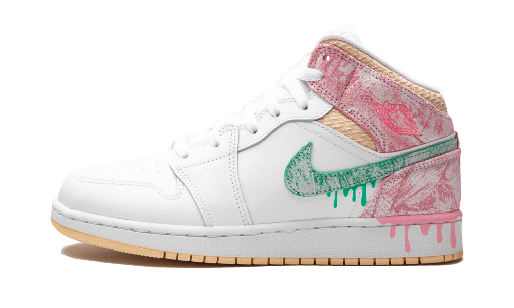 Air Jordan 1 Mid Paint Drip
