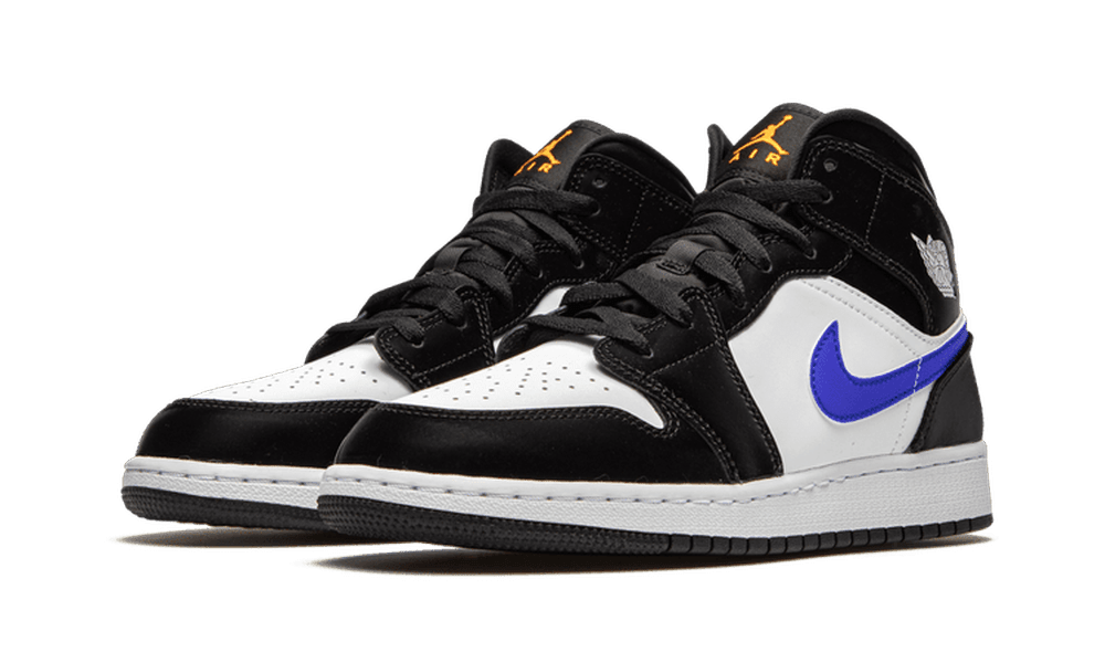 Air Jordan 1 Mid Black Racer Blue