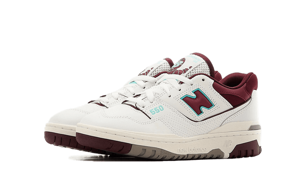 New Balance 550 White Burgundy Blue