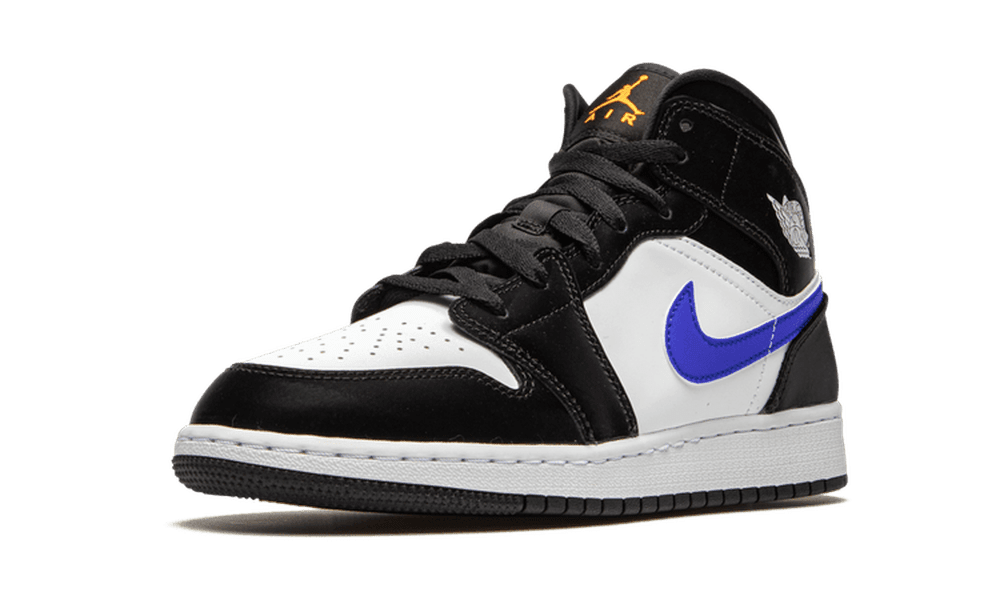 Air Jordan 1 Mid Black Racer Blue