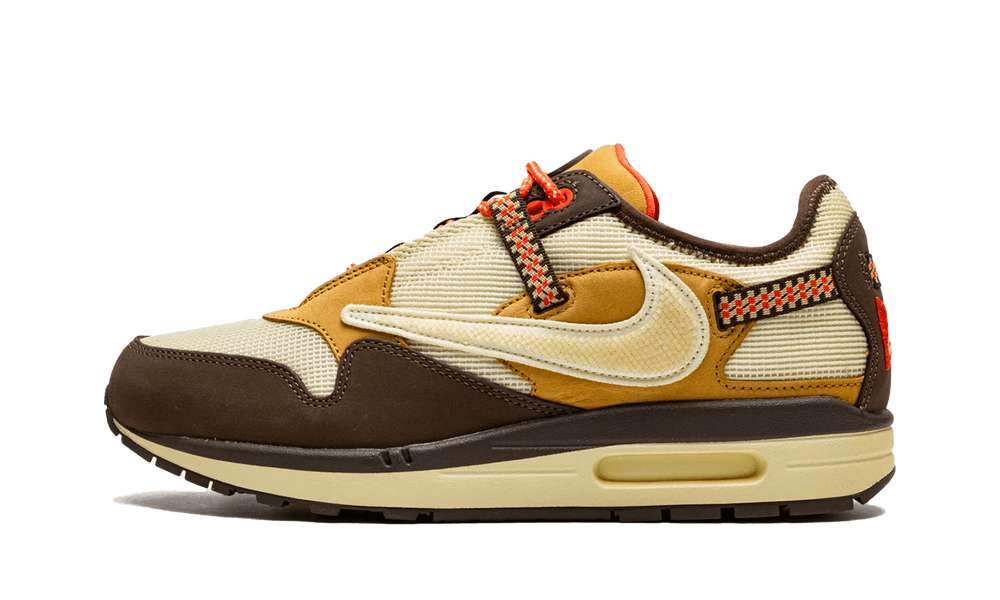 靴 Travis Scott Nike Air Max 1 Nike Air Max 1 Travis Scott Cactus Jack Baroque Brown