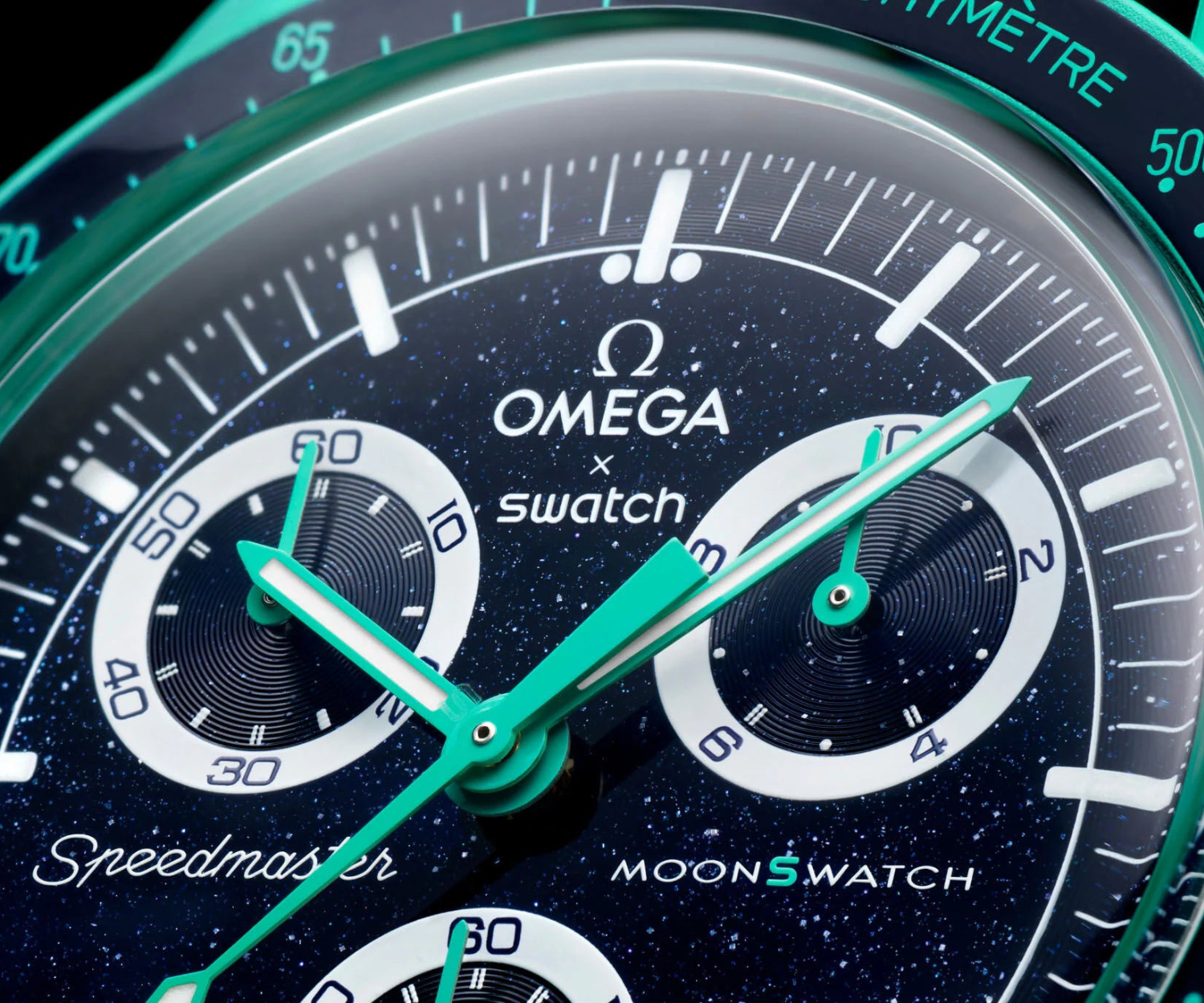 Swatch x Omega Bioceramic Moonswatch Mission On Earth Polar Lights