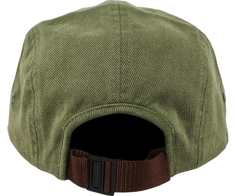 Supreme Suede Visor Camp Cap 'Light Olive'