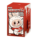 Pop Mart Labubu The Monsters Coca Cola Series Vinyl Face blind box with a monster holding a Coca-Cola can.