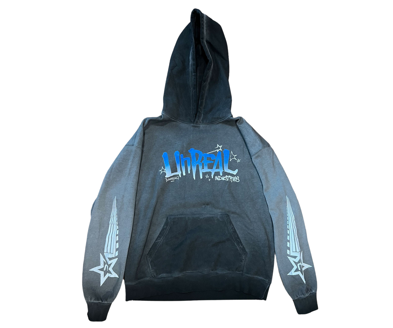 UNREAL RACING Hoodie Washed