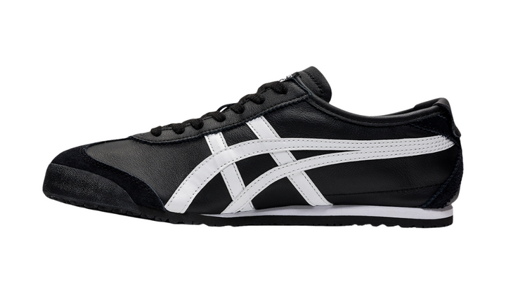 Onitsuka Tiger Mexico 66 fekete-fehér bőr sportcipő.