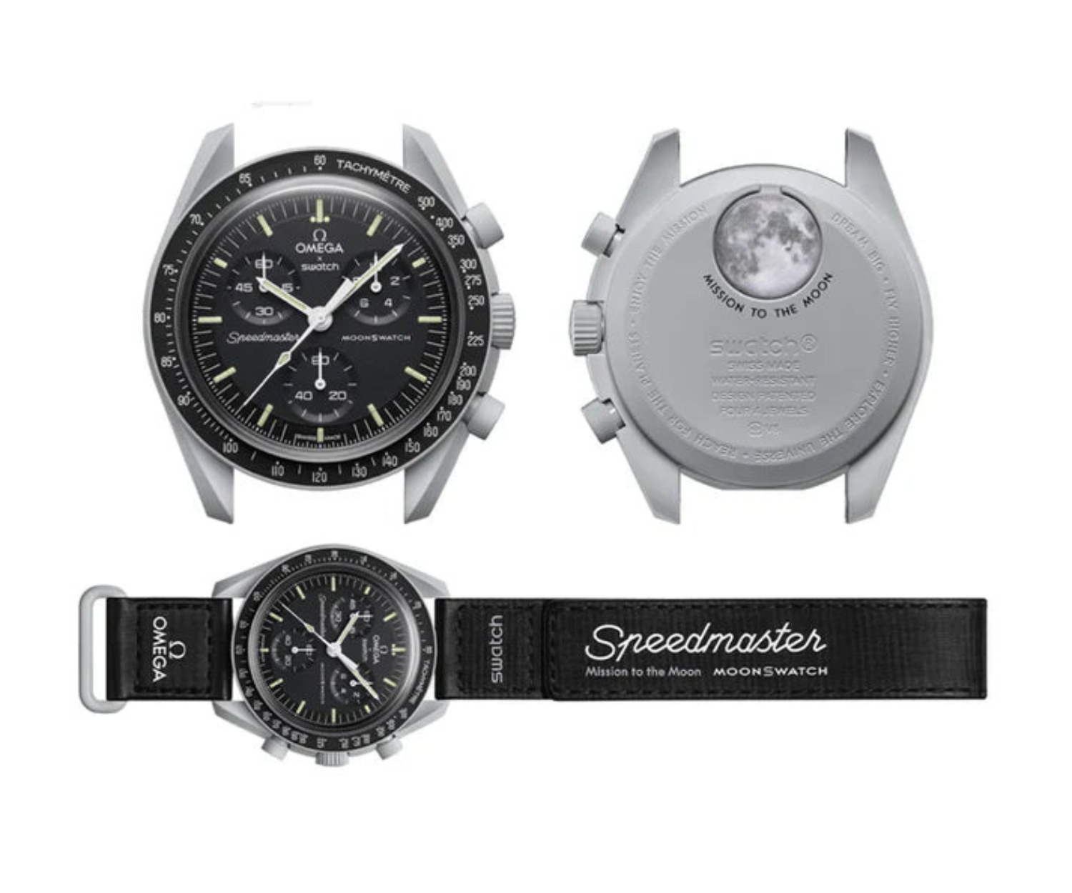 Swatch x Omega Bioceramic Moonswatch Mission to the Moon Black