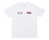 White t-shirt with KAWS XX and Count Chocula graphics.