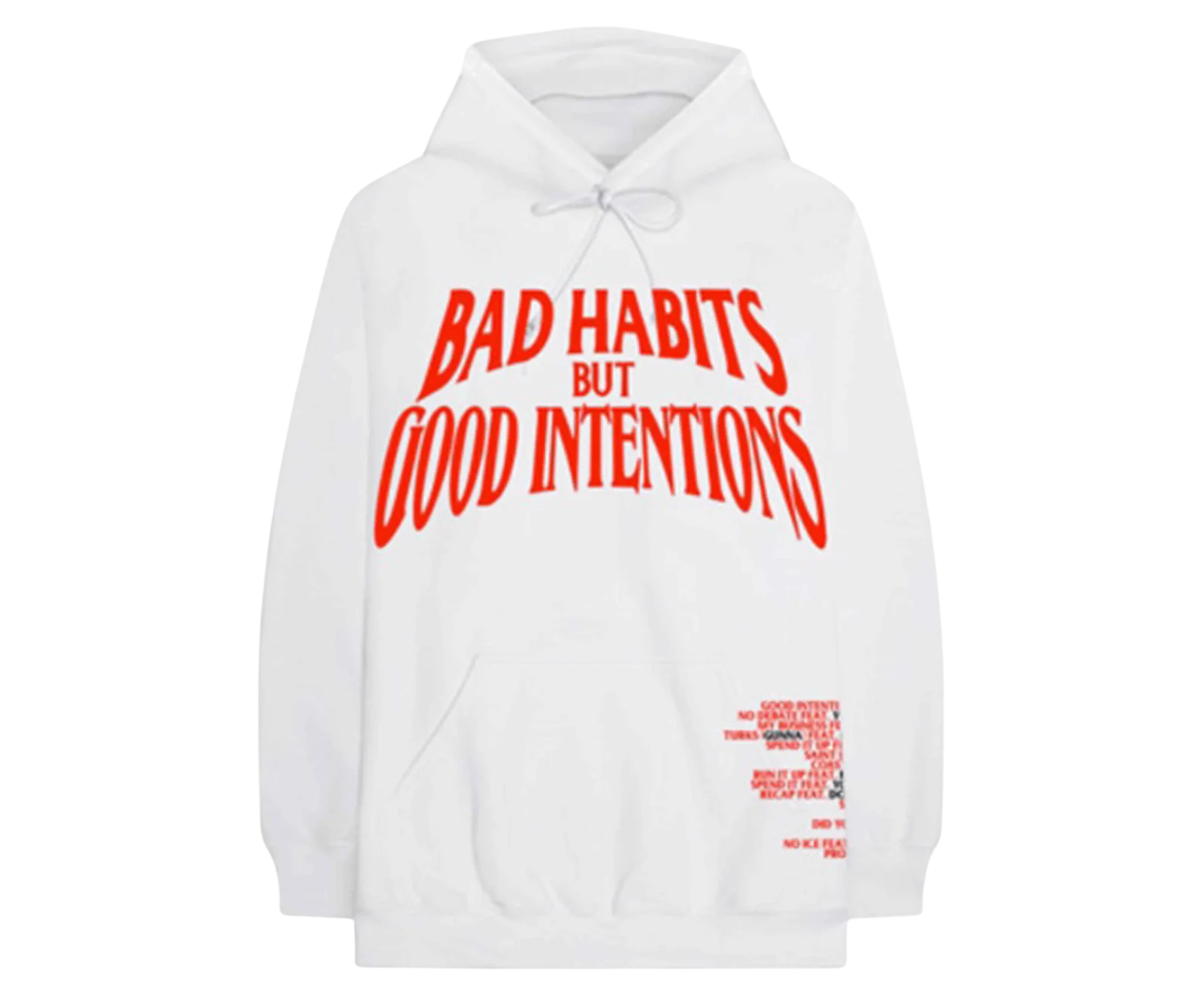 Nav x Vlone Bad Habits Hoodie White