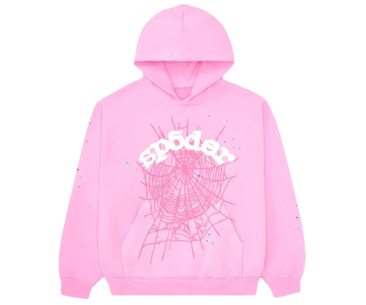 Sp5der OG Web Hoodie Pink