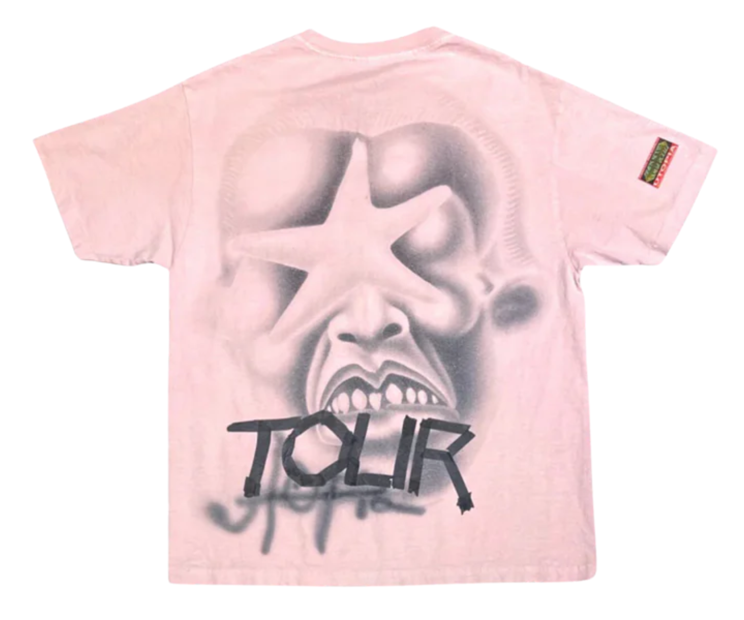 Travis Scott Utopia Circus Maximus Pink Star Tee Pink