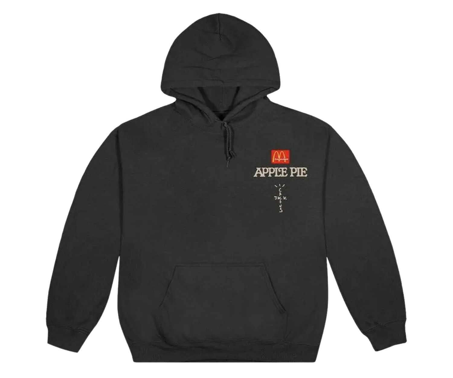 Travis Scott x McDonald's Apple Pie Hoodie Washed Black