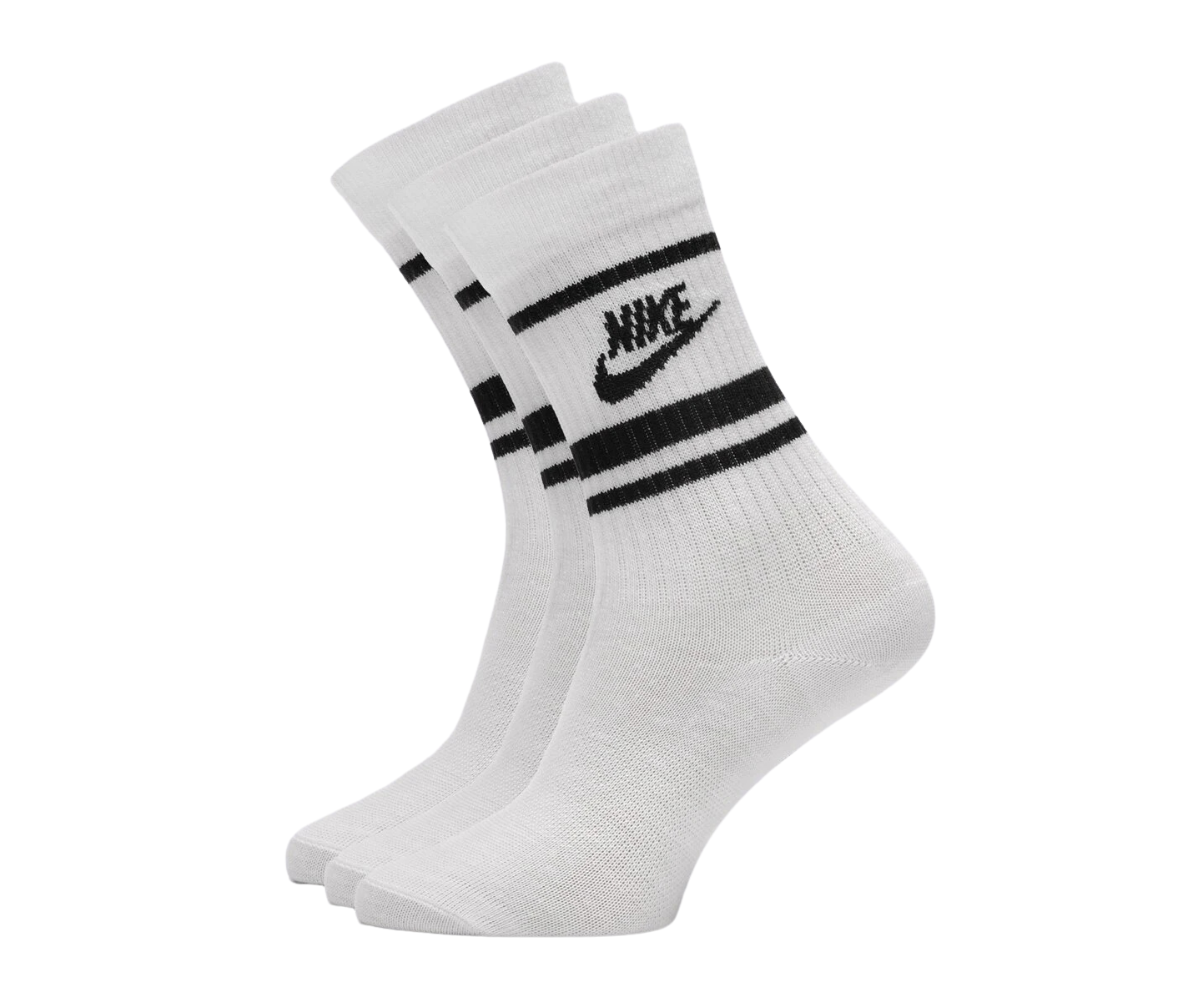 NIKE ESSENTIAL STRIPE SOCKS WHITE (3 PACK)
