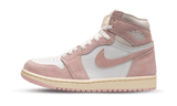 Air Jordan 1 High OG 'Washed Pink' sneakers with pink and white color blocking.