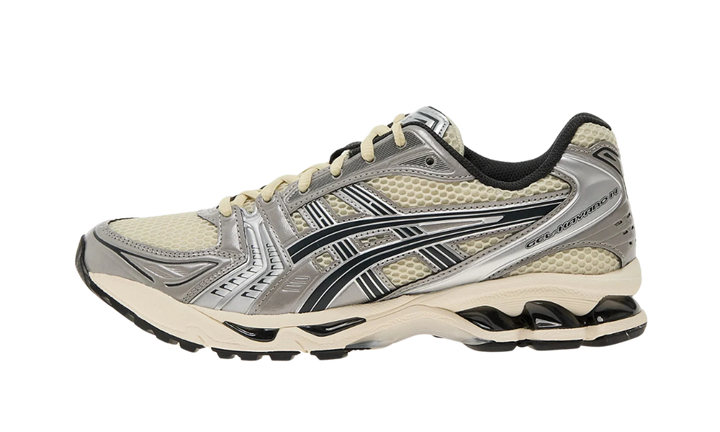 Asics Gel-Kayano 14 Oyster White Steeple Grey sneaker.