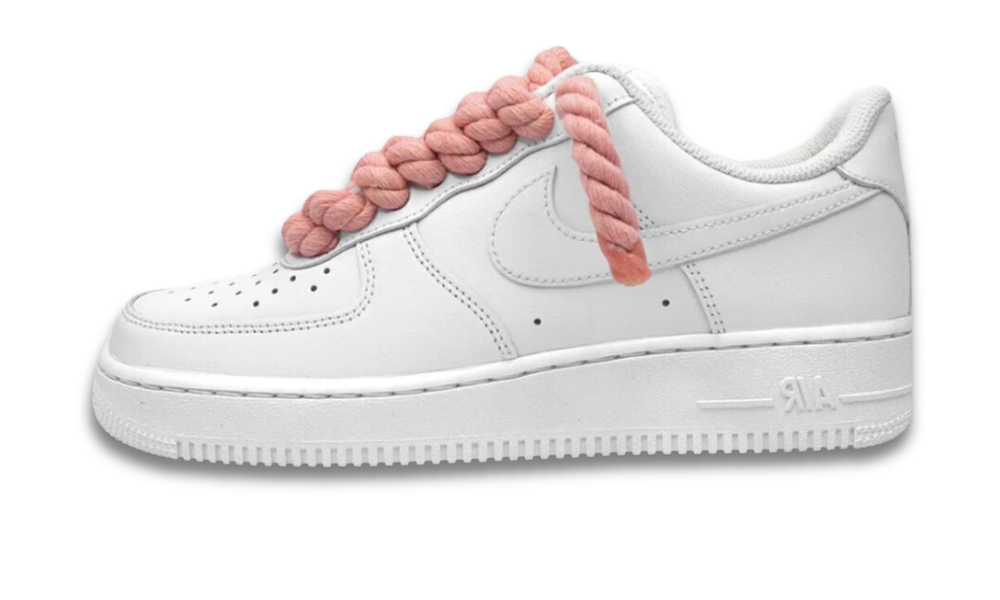 Nike Air Force 1 Chunky Rope Laces Pink