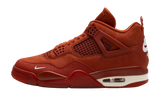 Air Jordan 4 Retro OG SP Nigel Sylvester Brick by Brick sneaker in red.
