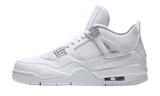 Air Jordan 4 Retro Pure Money sneaker in white.