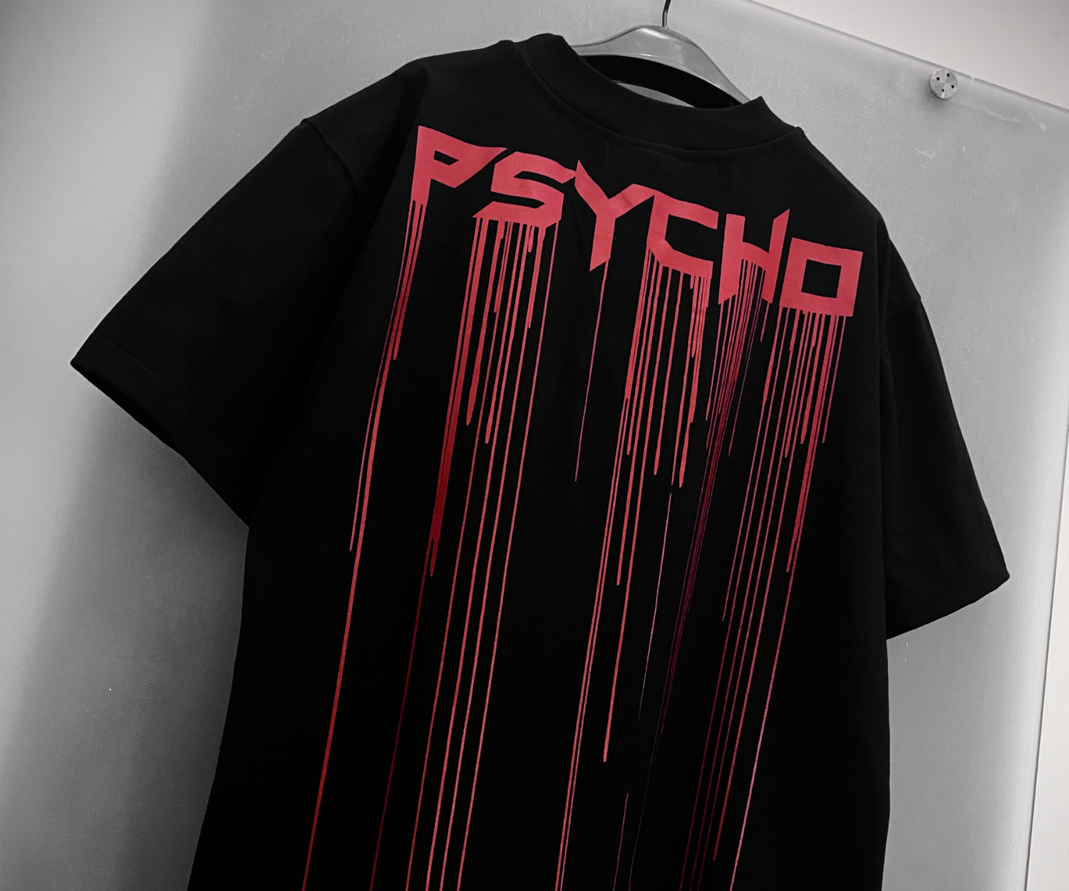 Psycho Budapest Red Black Drip T-shirt