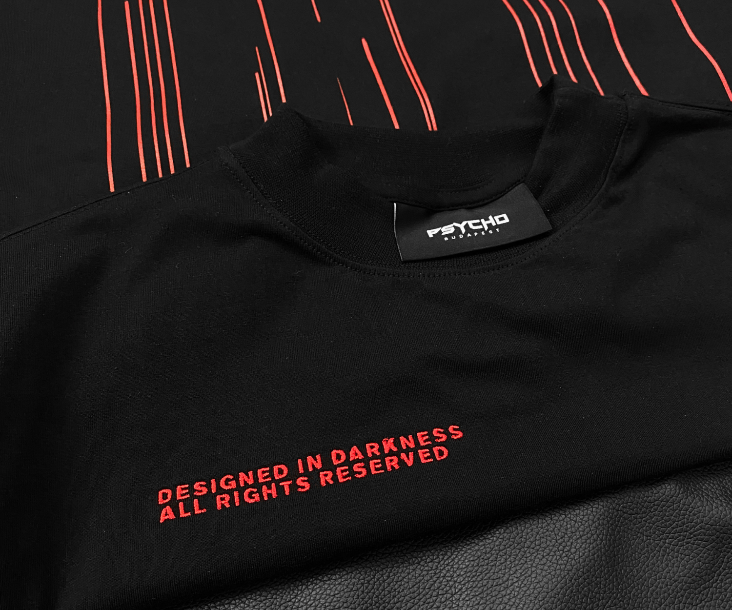 Psycho Budapest Red Black Drip T-shirt