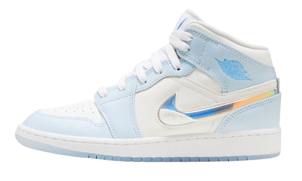 Air Jordan 1 Mid SE cu Swoosh sclipitor