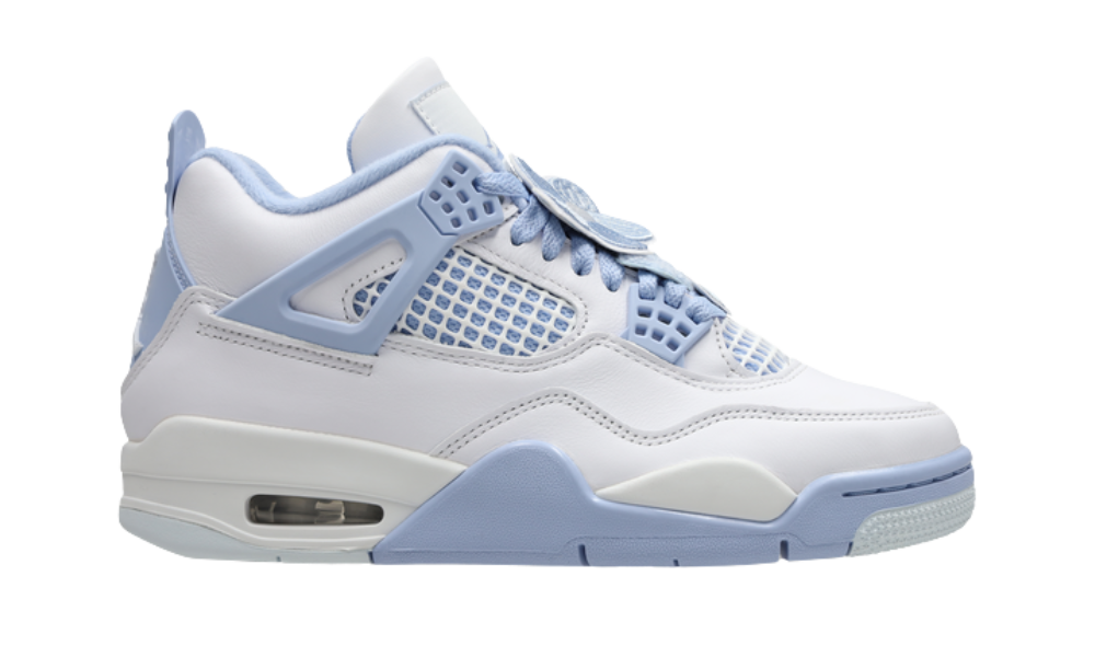 Air Jordan 4 Retro White Aluminum Blue Tint
