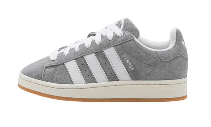 Adidas Campus 00s szürke és fehér velúr férfi cipő.