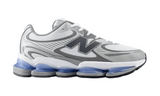 New Balance Abzorb 2000 white, grey, and blue athletic shoe.