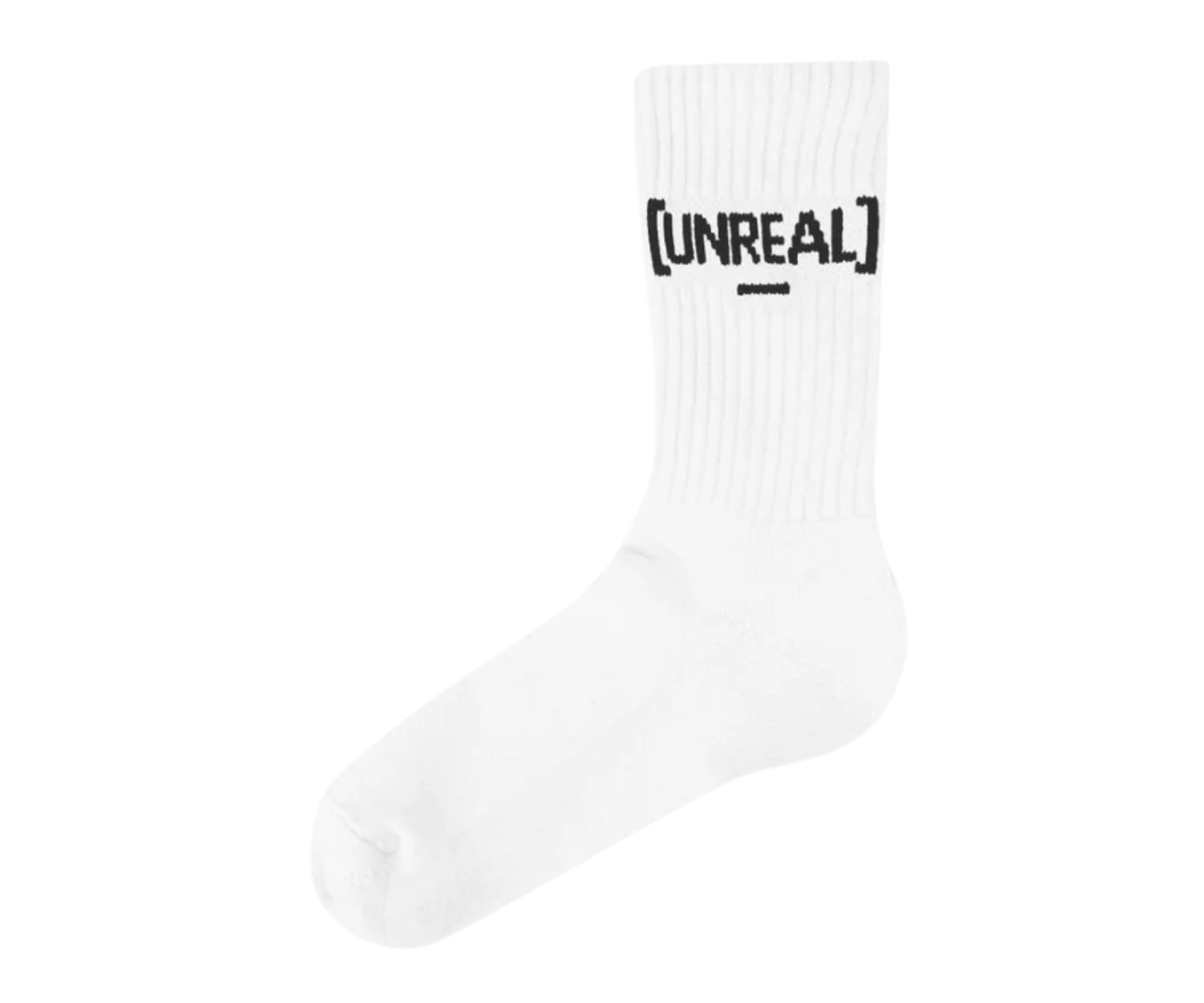 UNREAL - White/Black logo Socks