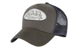Von Dutch trucker sapka khaki és szürke színben, ovális logóval.