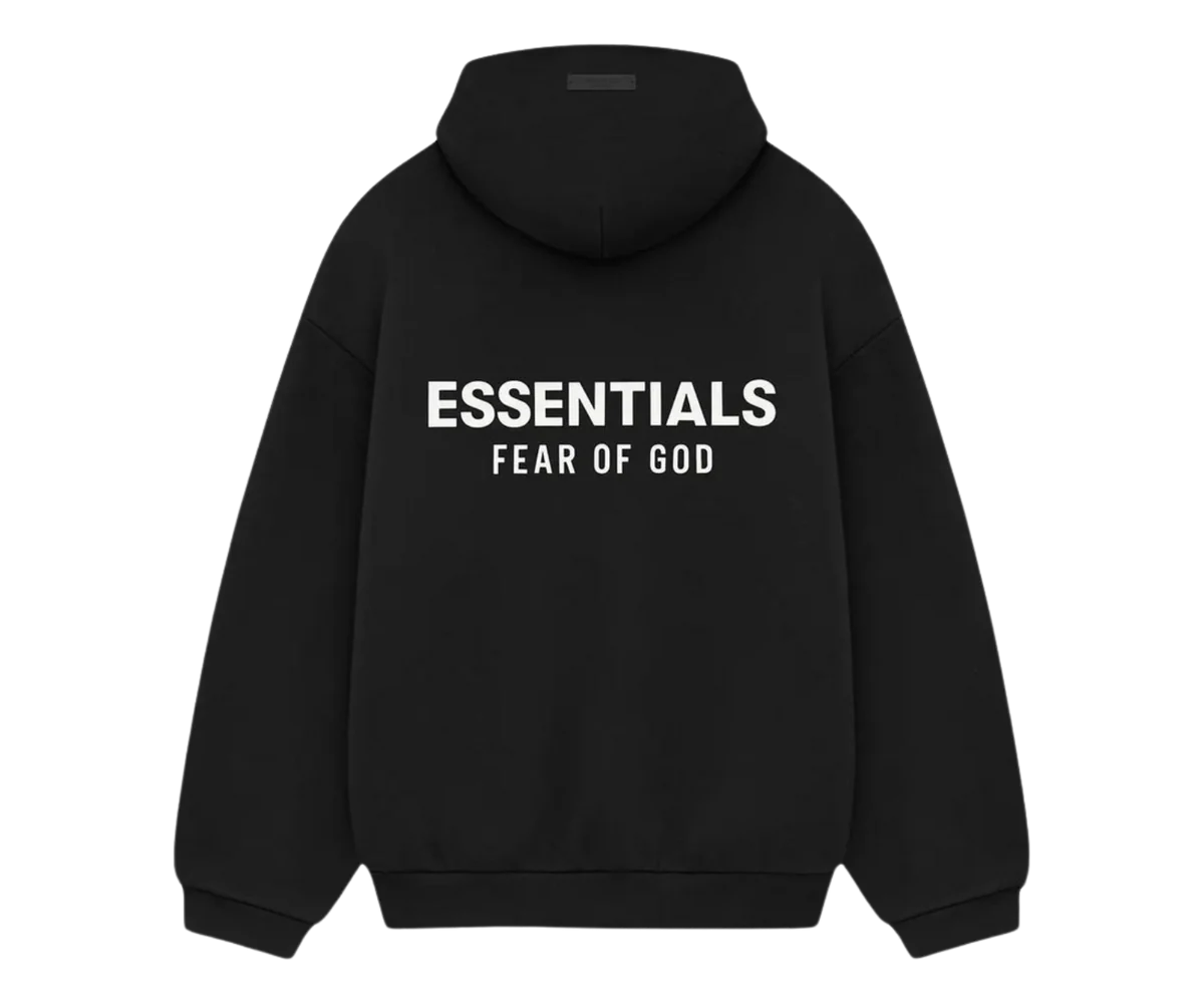 Fear of God Essentials Fleece Hoodie (FW24) Black