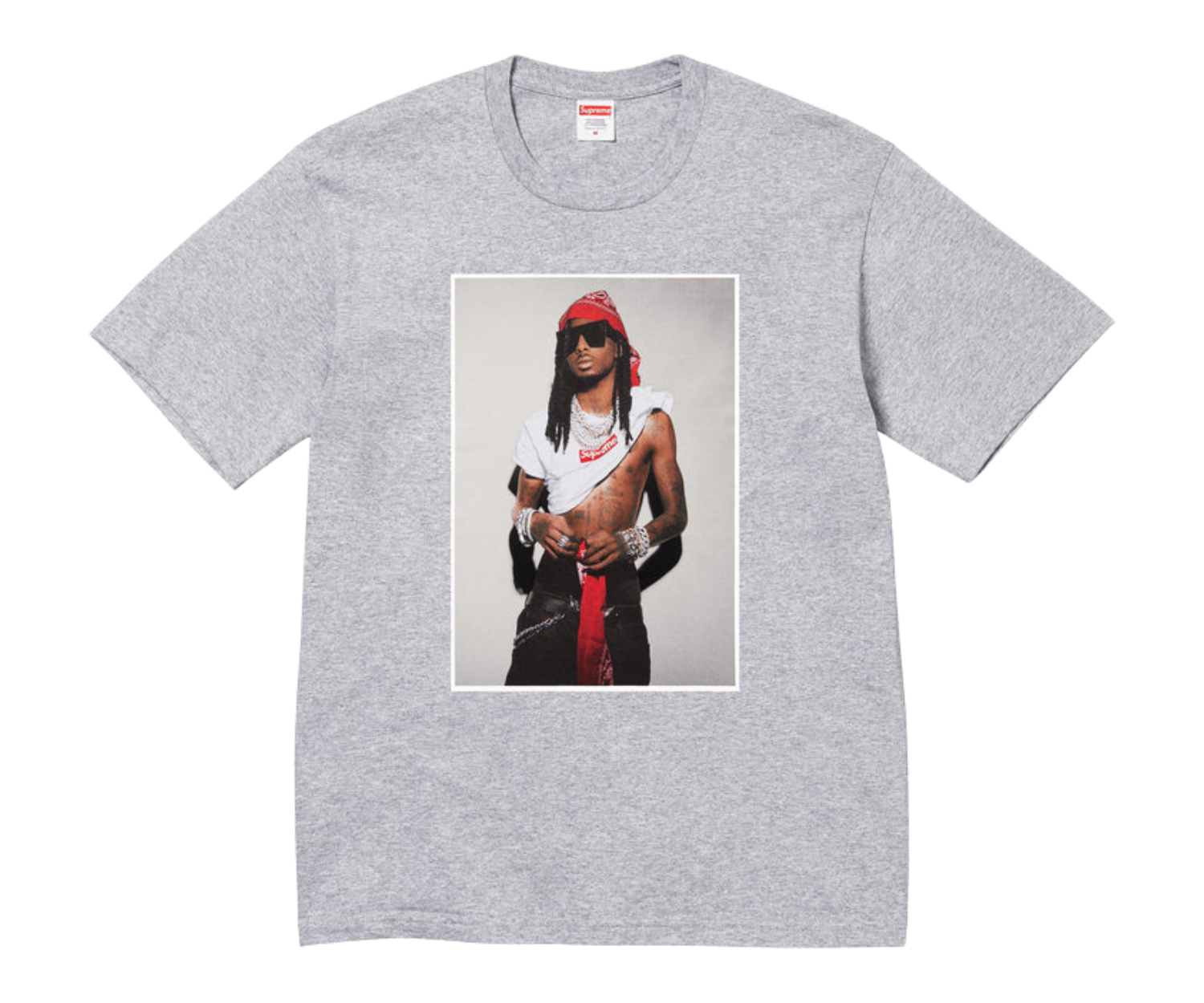 Supreme Playboi Carti Tee Heather Grey