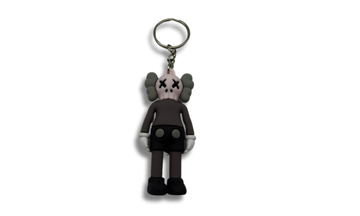Kulcstartó KAWS barna figurával