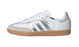 Adidas Samba OG női cipő fehér, ezüst és szürke színben.