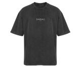UNREAL Timeless SIGN Washed tee, fekete, mosott pamut póló.