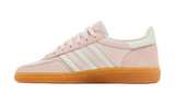 Adidas Handball Spezial 'Sandy Pink' corduroy and suede sneakers with gum sole.