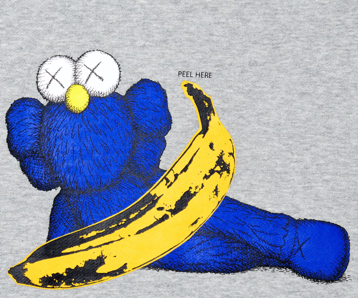 KAWS x Uniqlo Warhol Graphic 472951 Sweatshirt Gray