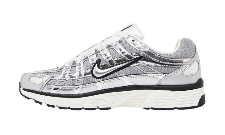 Nike P-6000 'Metallic Silver' sneaker with a silver mesh and metallic overlay.