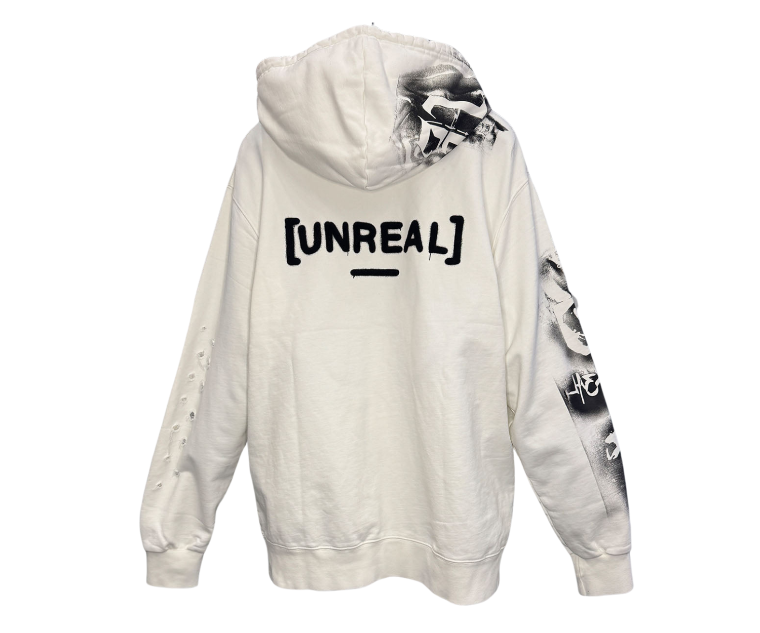 UNREAL No War Custom Destroyed Zipup Size L