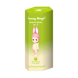 Sonny Angel Animal Series Ver.1 blind box with a pink bunny figure.