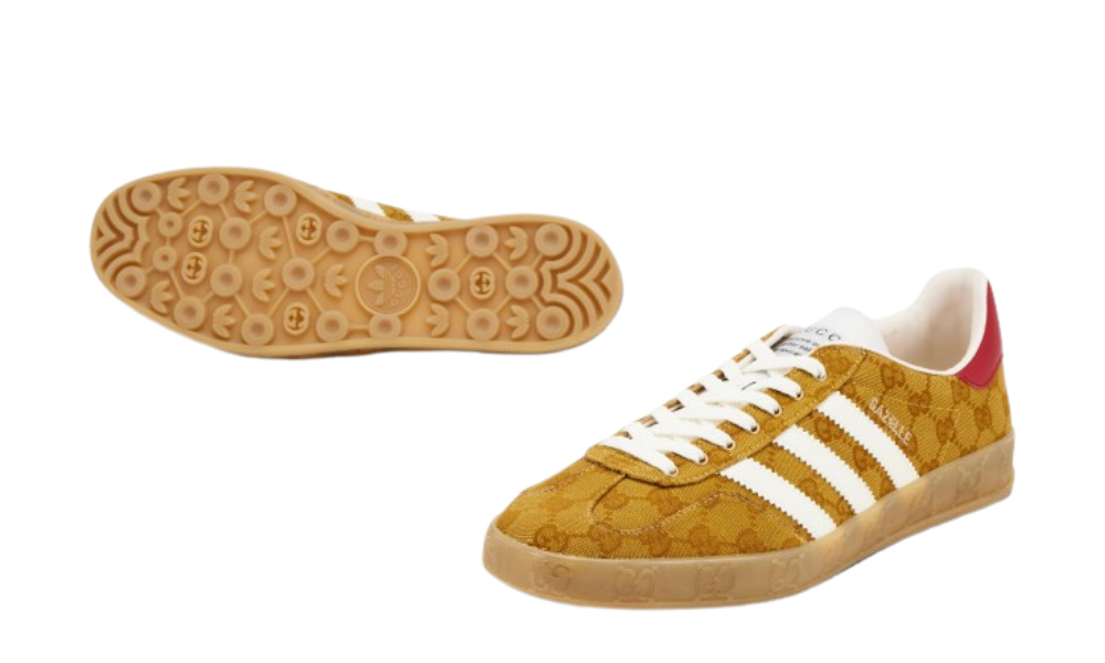 Adidas Gazelle Gucci Original GG Beige Brown