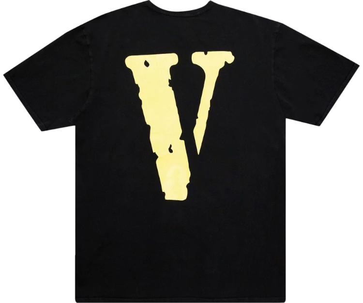 Vlone T-Shirt Black Yellow